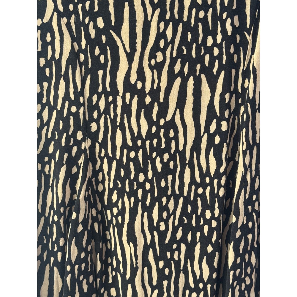 silence + noise UO Mini Dress Womens S Black Tan Animal Print Y2K Indie Sleaze - Picture 3 of 6